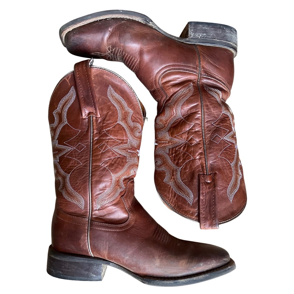 Idyllwind Miranda Lambert Brown Leather Western Cowboy Boots Square Toe 7.5 B